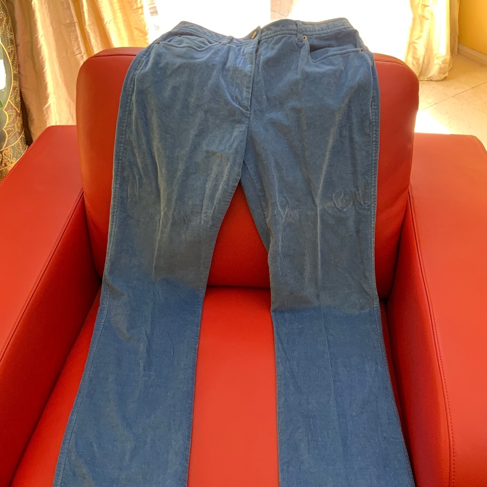 Blue corduroy pants